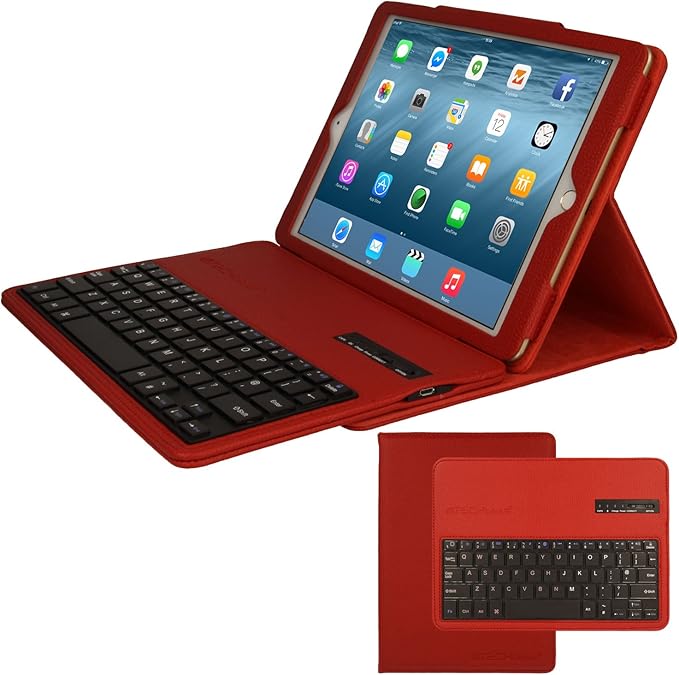 TECHGEAR STRIKE FOLIO Keyboard Case fits Apple iPad Air 2, iPad 6 9.7