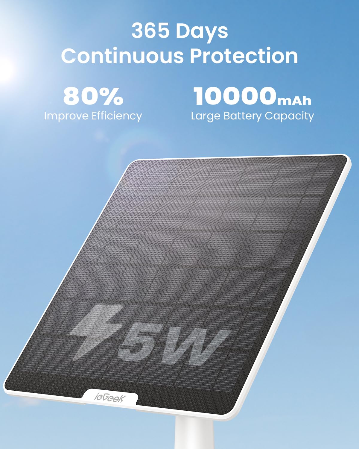 ieGeek 4G LTE Cellular Security Camera Wireless Outdoor, No WiFi Surveillance Cameras with SIM Card, Solar Battery Powered Cam, 2K Color Night Vision, 360°PTZ, 2-Way Audio, PIR Motion Sensor