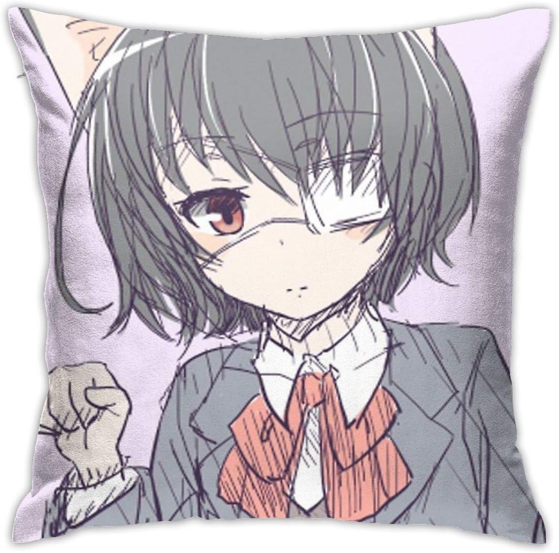 JACHE Misaki Mei Another Decorative Throw Pillow Covers for Sofa Couch Cushion Pillow Cases 18x18 Inch