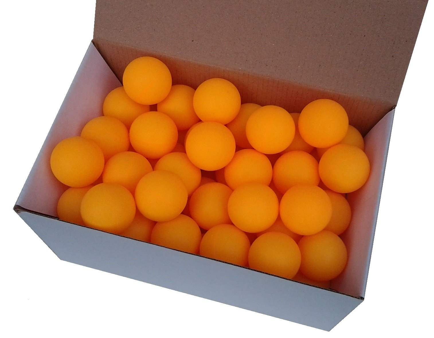Der Sportler GmbH 75 Table Tennis Balls 38 mm without Print Orange Sturdy Material