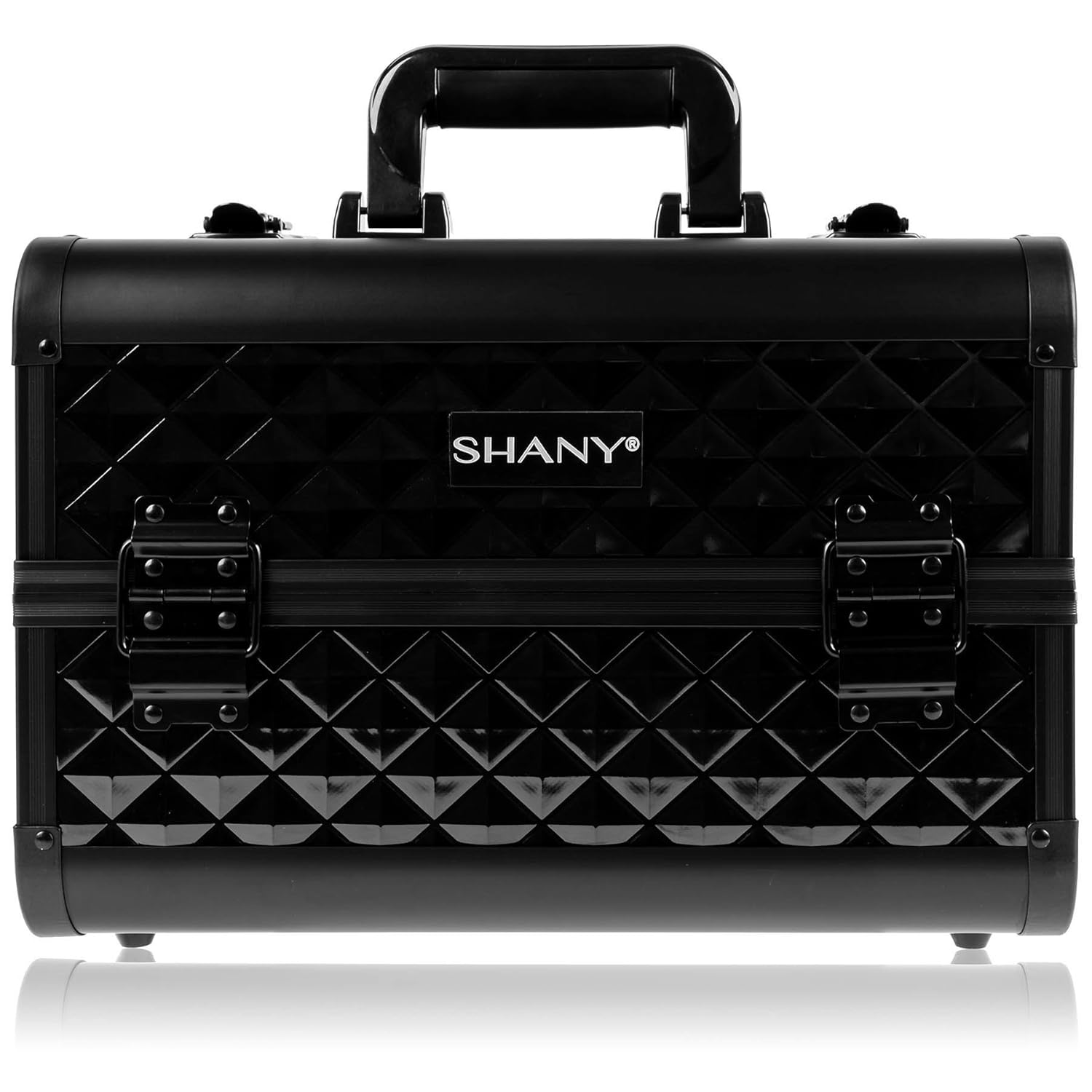 SHANY Premier Fantasy Collection Makeup Artists Cosmetics Train Case - Black Diamond : Makeup Organizer : Beauty