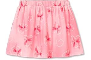 COOLTREE Girl Summer Skort - Breathable Kids Skirt with Pastel Digital Tie-Dye Design & Built-in Safety Shorts Size 6-16