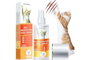 SHIUMORE Cat Deterrent Spray: 100ml Natural Bitter Formula Spray to Stop Chewing & Scratching, Safe Indoor/Outdoor Anti-Chew Training Aid for Furniture, Sofas, Curtains - No Alcohol/Toxic for Cats Kittens