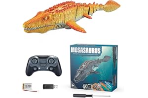 Rc Mosasaurus Toy - Remote Controlled Water Dinosaur, Movement, Strong Waterproof Material, Exciting Pool Adventure, Interact