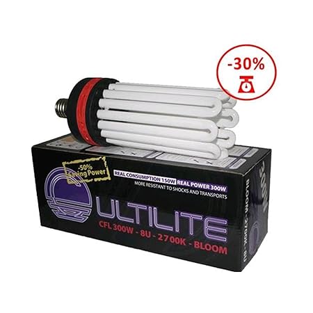extreme Energiesparlampe Cultilite Blüte ESL Grow 300 W Blüte (Nur 150 W Verbrauch)