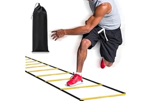 Happy Jump Agility Ladder 12 Rung 20 FT Speed Training Ladder Drill Sports Workout Equipment for Football Soccer Footwork Exercise