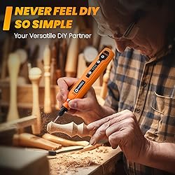 HARDELL Mini Cordless Rotary Tool, 5-Speed and USB