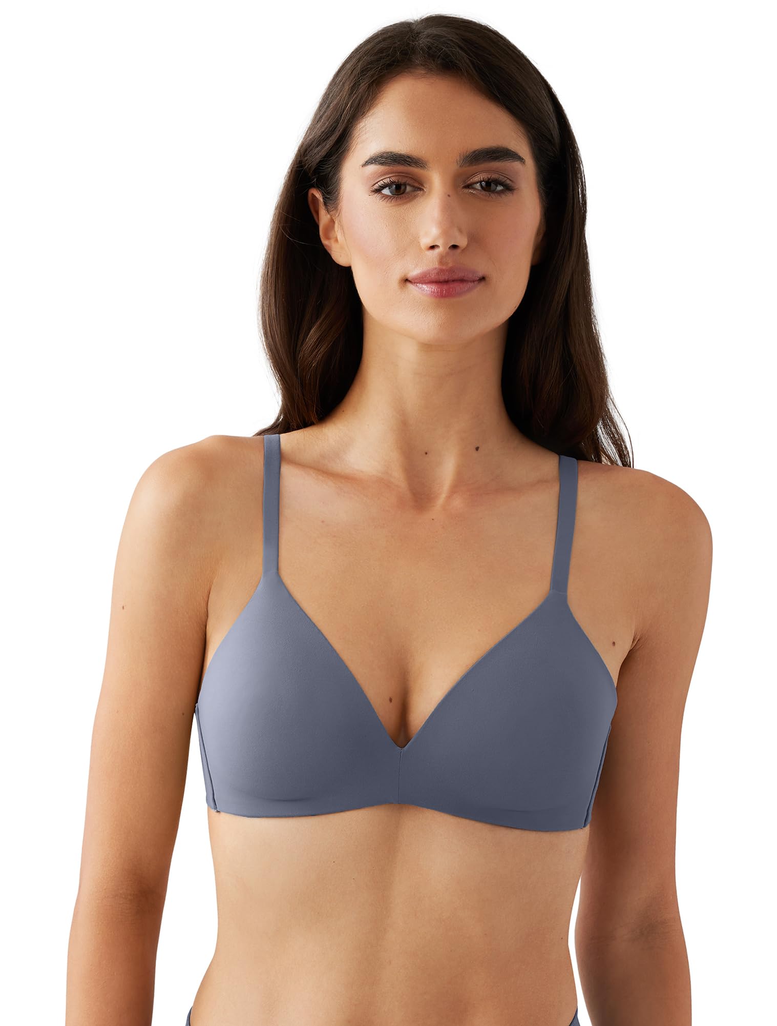 Wacoal Women’s How Perfect Lightly Padded Wire Free Mid Coverage T-Shirt Bra, 852189, Flint Stone