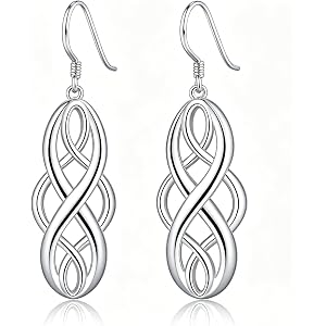 Exquisite 925 Sterling Silver Hollow Heart Drop Earring for Women, Hypoallergenic Earrings for Daily Casual Wear Jewelry Acce