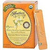 Heather's Tummy Fiber Organic Acacia Senegal Packets for IBS, 25 Count Travel Packs