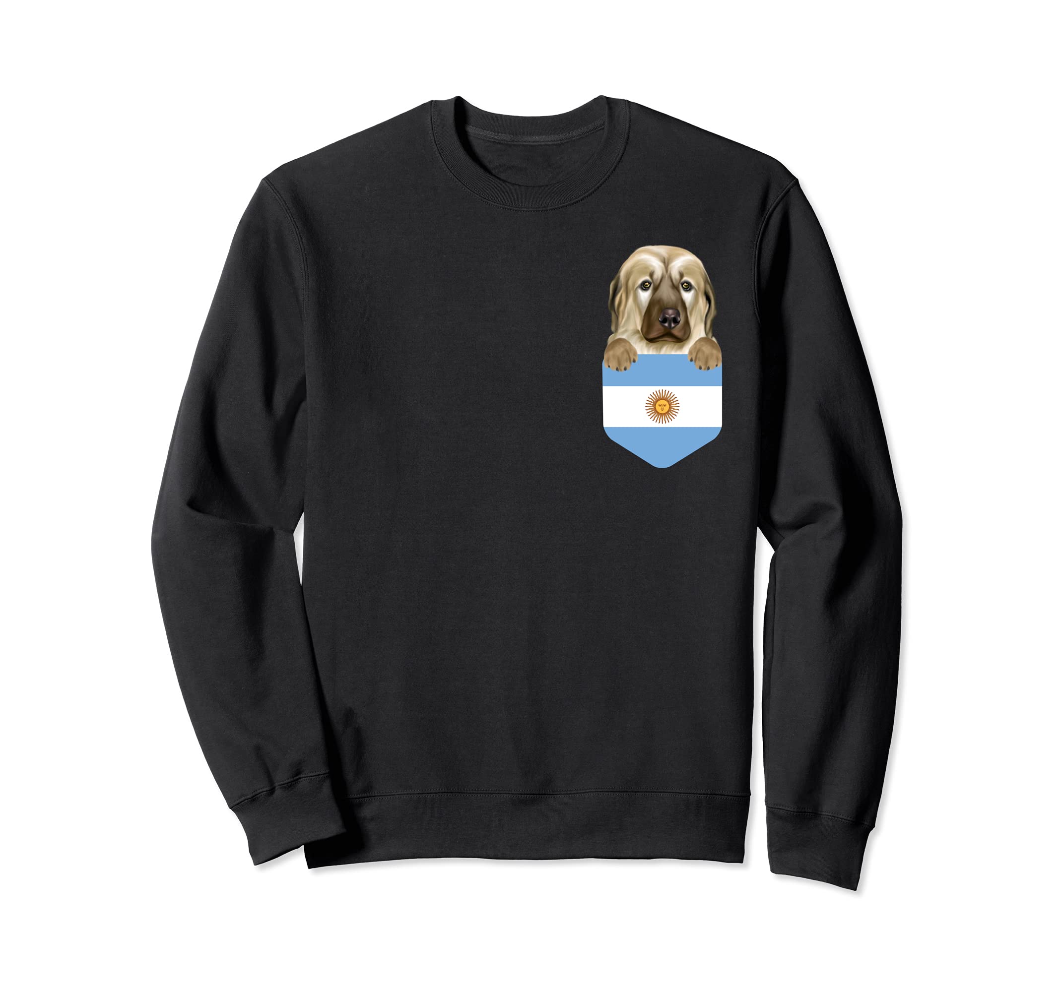 Argentina Flag Anatolian Shepherd Dog Dog In Pocket Sweatshirt