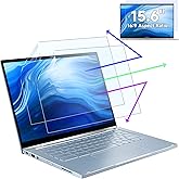 2 Pcs 15.6 Inch Anti Blue Light Screen Protector Compatible With Lenovo Hp Dell Acer Asus Samsung etc Laptop-16:9 Aspect, 15"