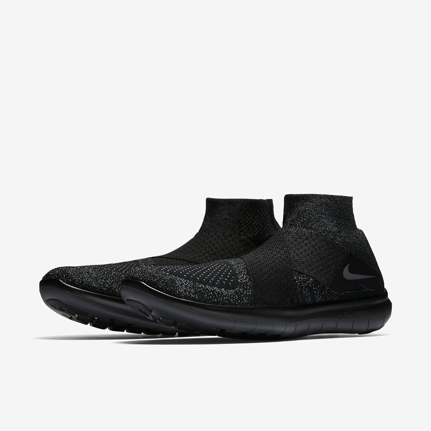nike free rn motion flyknit black