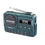 Pocket Radio FM USB-C Charging 2000mAh Rechargeable