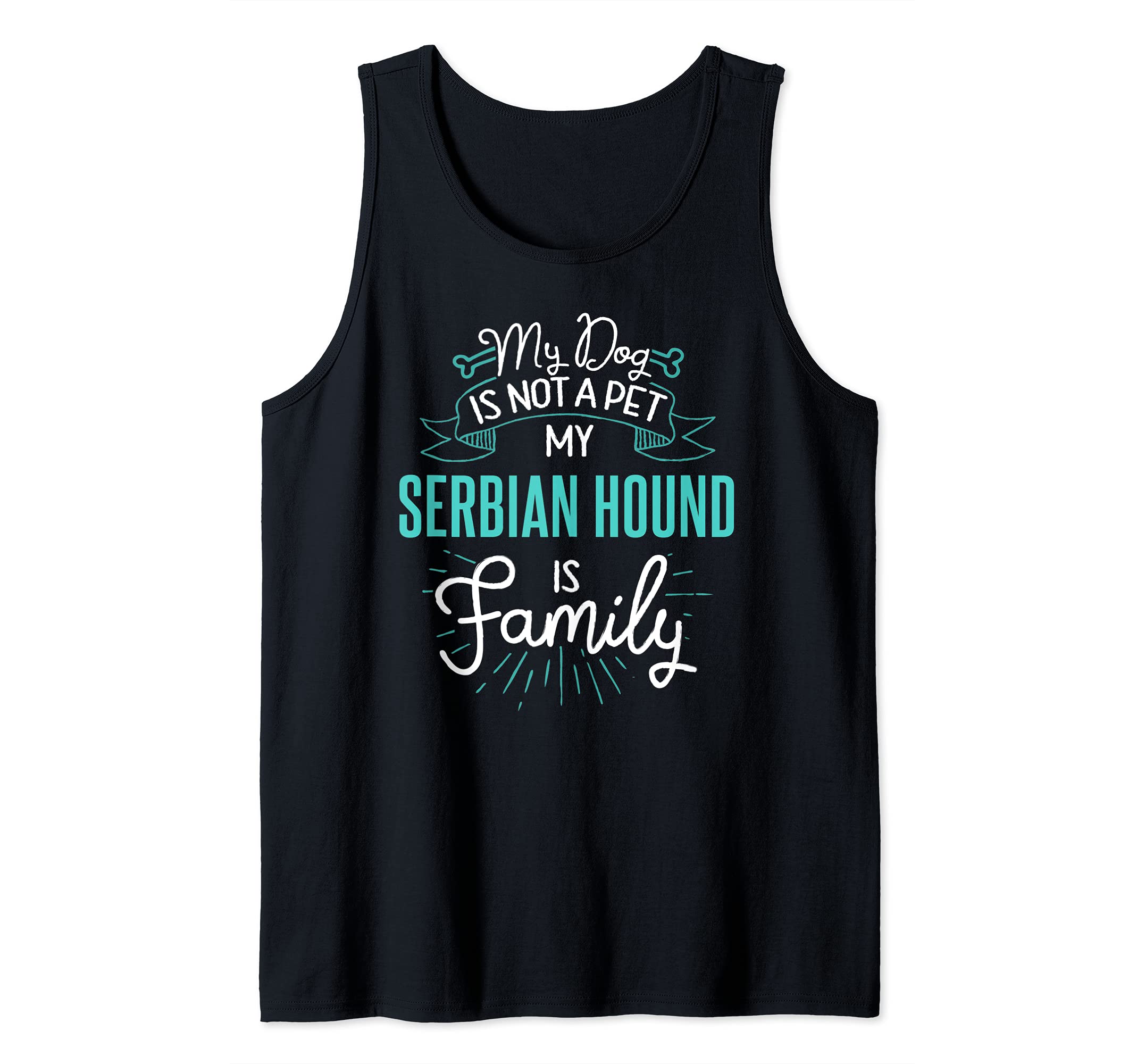 Cute Serbian Hound Design Family Dog Giftn Tank Top