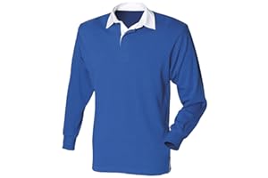 FRONTROW Front Row Kids Long Sleeve Plain Rugby Shirt