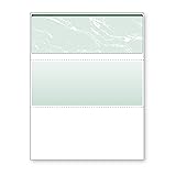 DocuGard Green Marble Top Check, 8.5 x 11