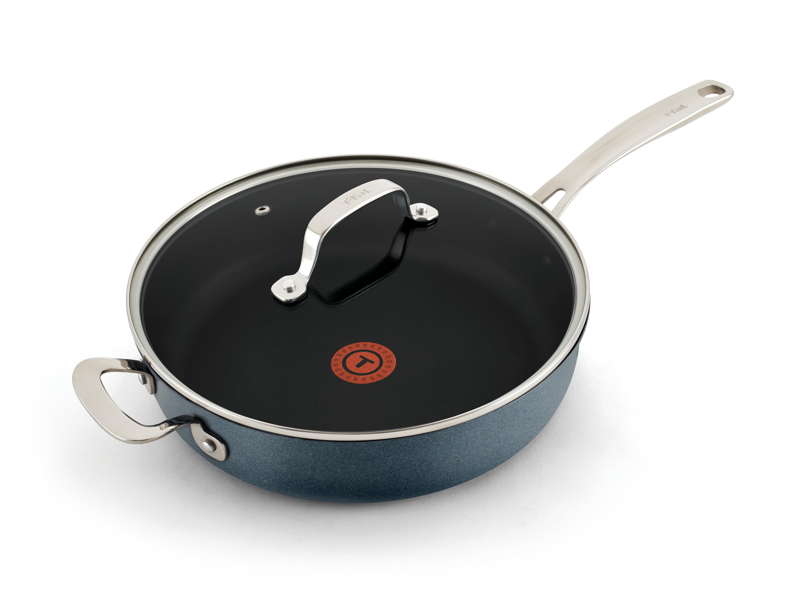 Photo 1 of **HAS DAMAGES/ DENTS & SCRATCHES*** T-Fal Platinum Nonstick Jumbo Cooker 5 Quart Induction Oven Broiler Safe 500F Cookware, Pots and Pans, Dishwasher Safe Slate