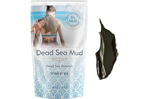 DR.MUD DEAD SEA COSMETICS Dead Sea Mud Body Mask, Black Clay Treatment, Natural Minerals Deep Cleansing Mask (20.4 oz)