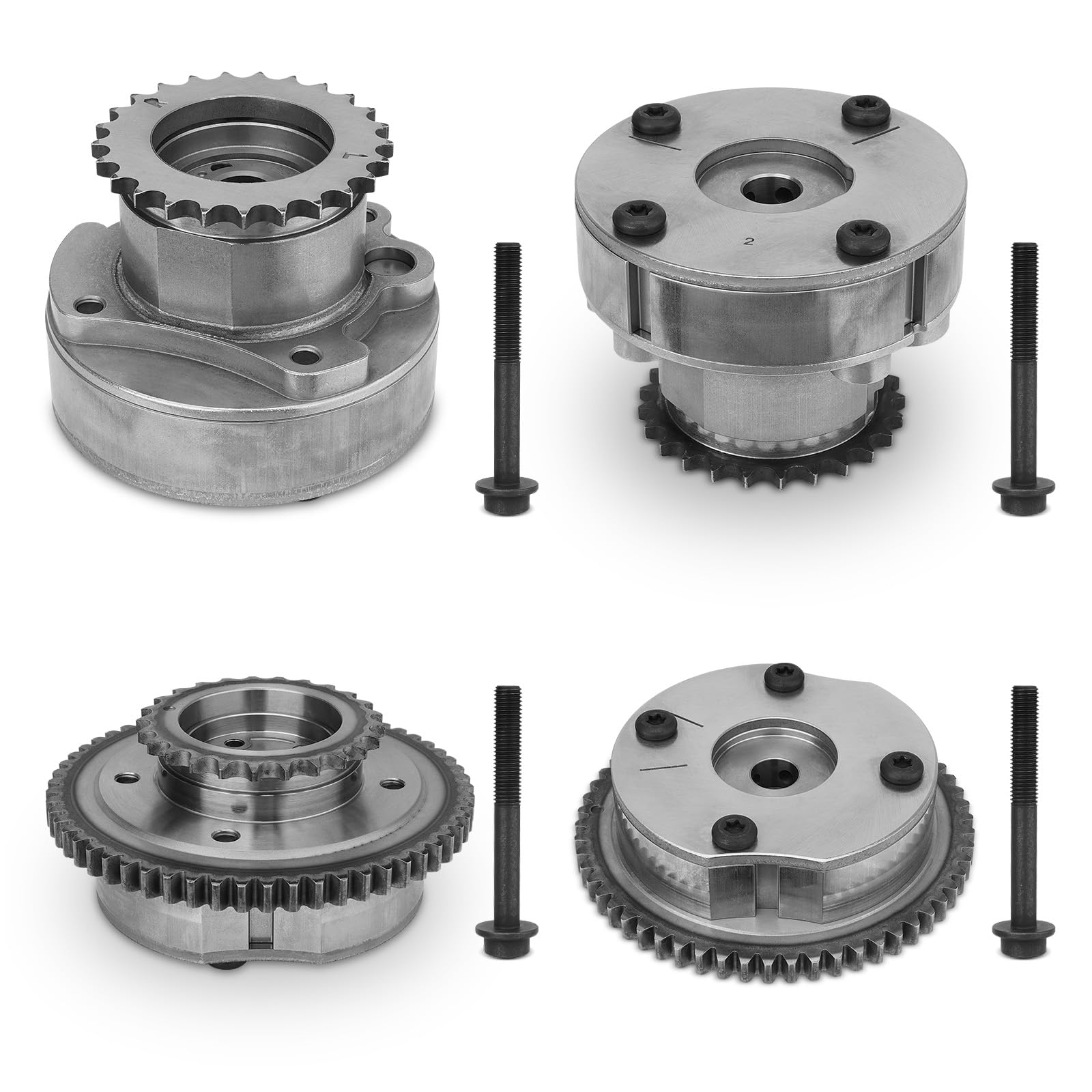 Photo 1 of Intake & Exhaust Timing Camshaft Sprocket Cam Phaser VVT Gear with Bolts Compatible with Ford F150 Explorer Edge Transit Taurus Lincoln MKS MKX MKZ 3.3L 3.5L 3.7L V6 Replace# AT4Z-6C525-B AT4Z-6256-B
