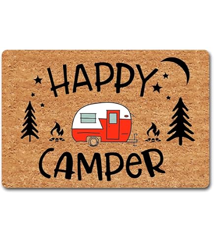 MIXDING "High Class Trailer Trash" Funny Camper Doormat - 17x30 Inch, Polyester With Non-Slip Backing - View #12