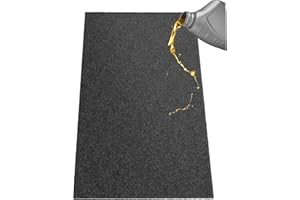 A A IN AAIN Oil Spill Mat (17' x 7'4"), Garage Floor Mat, Absorbent Oil Pad, Premium Maintenance Mat, Waterproof, Protect Garage Surface from Spill & Stain, Reusable, Washable, Durable, Black