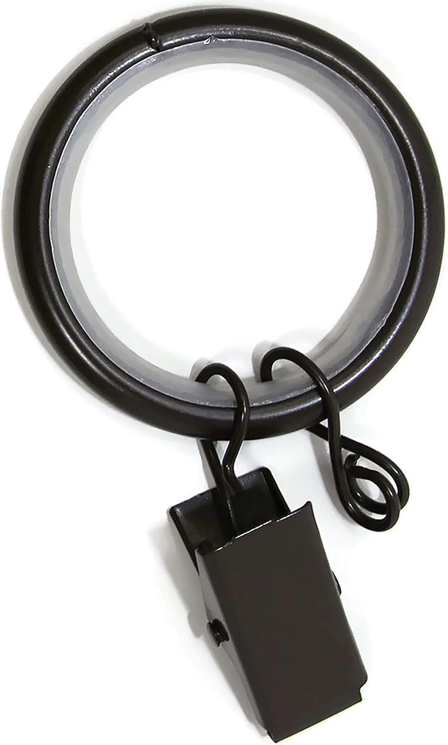 Urbanest 1.25" Quiet Smooth Drapery Curtain Rod Rings for 1