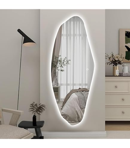 Amazon.com: Hasipu Wavy Full Length Mirror with Lights - 71