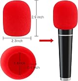 Augshy Microphone Foam Covers 20 Pack Thick Wind Screen 1.4 in Caliber view 2