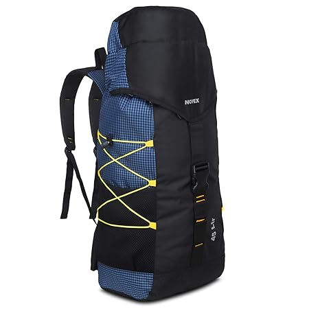 Novex Rucksacks Blue Check Fleet Hiking Bag