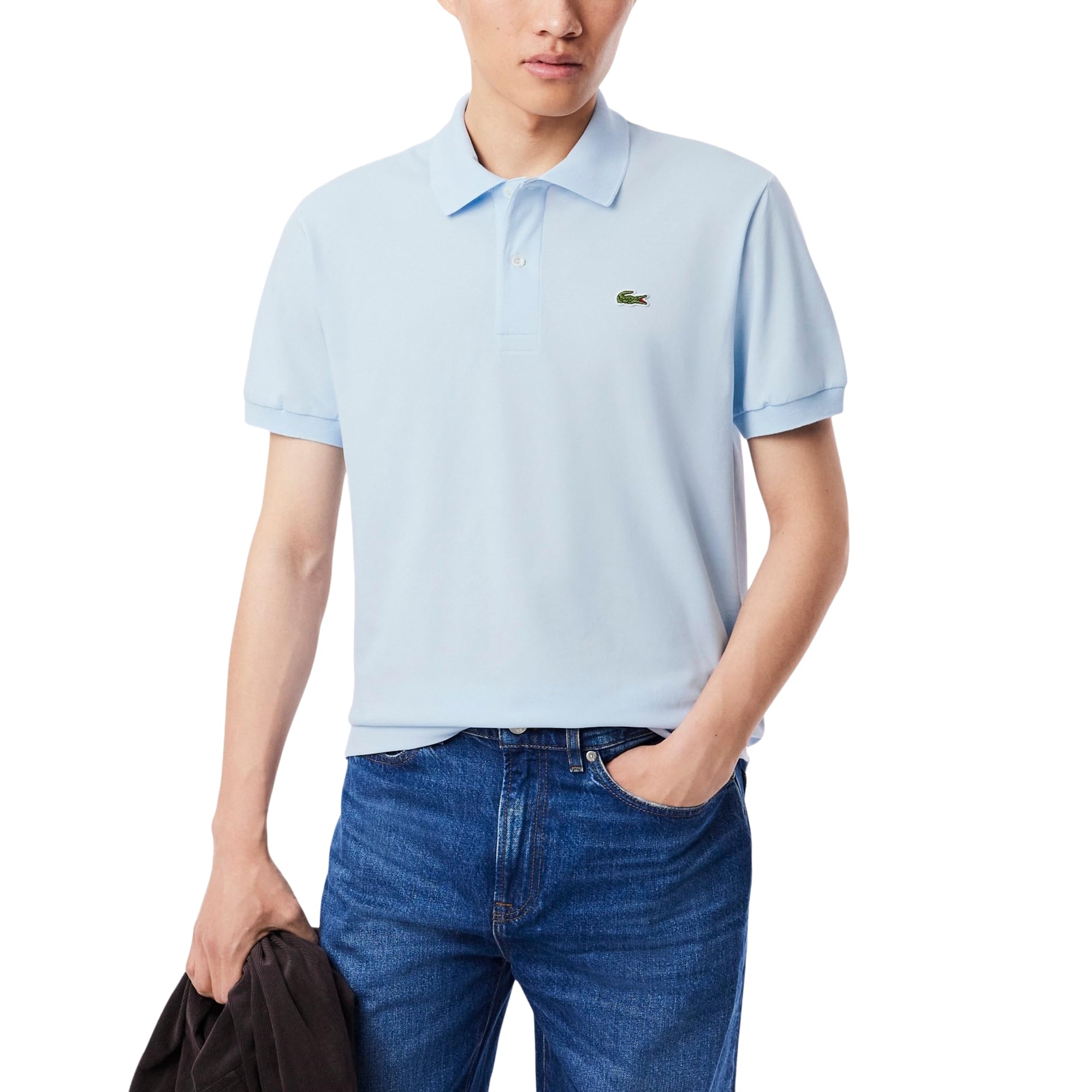 Lacoste Men’s Classic Fit L.12.12 Light Piqué Polo Shirt, Rill Blue, XX-Large