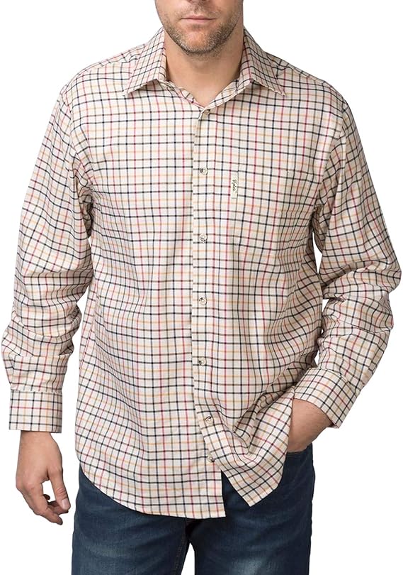 Rydale Men's Long Sleeved Country Check 100 Cotton Outdoor Work