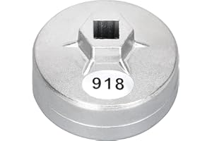 Tongze 74mm Oil Filter Wrench: 15 Flutes Oil Filter Removal Tool Compatible with AC Delco PF63/PF64 Oil Filter for Chevy Silverado 4.3L Equinox 1.5L