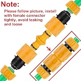 EUHUYG Hose Connector Set 1/2in 3/4in Tap Fittings Quick Connectors view 3