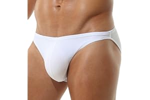 BANGWEAR Profile Briefs Men's Bikini Brief Soft Viscose Rib Bikini Underwear