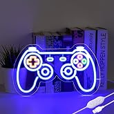 Gamer Neon Sign, Blue led neon lights with USB and Dimmer switch for boys room decor,Gaming neon sign for bedroom,man cave,wall decor,gamer decor