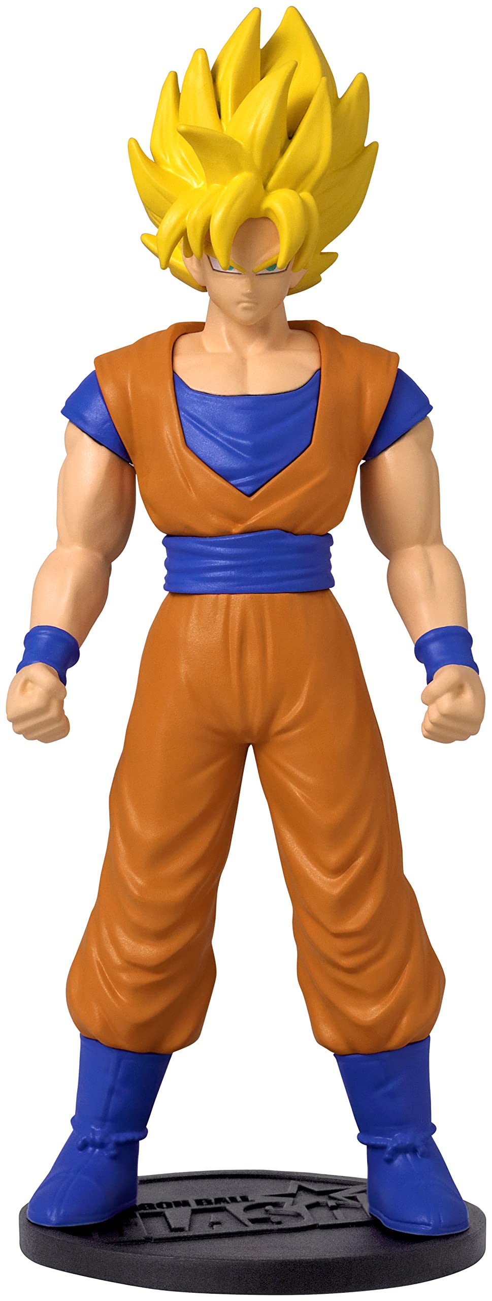 Dragon Ball Flash Series Super Saiyan Goku Anime Figure | 4'' Tall Super Saiyan Goku Action Figure | Dragon Ball Super Anime Merch Contains Collectible Coin | Dragon Ball Manga and Anime