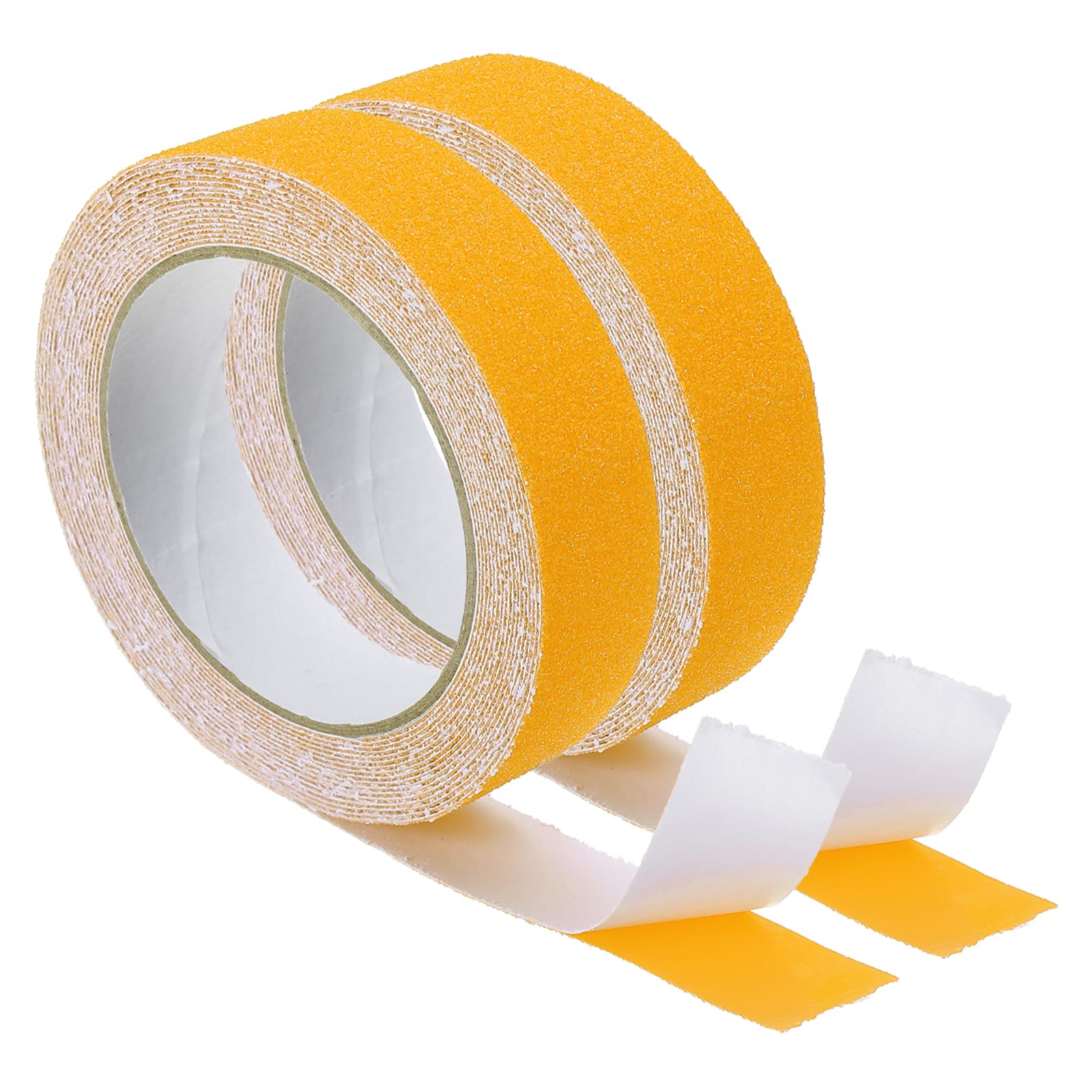 PATIKIL 1 Inch x 16 Ft Anti Slip Traction Tape, 2 Pack Non-Slip Grip Tape Non Skid Tread Safety Tape for Stairs Steps Scooter Deck, Yellow