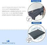 Globe Packaging Grey Mailing Bags 17x24 in 60mu 25 Pack Peel & Seal view 6