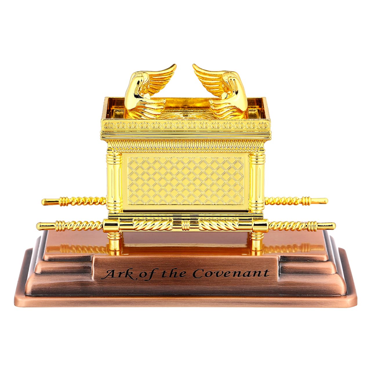 Alipis Ark of the Covenant Ornament Religious Decorative Figurine 4.37X3.03X2.24In Home Judaica Gift Spiritual Decor Tabletop Display