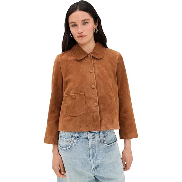 BLANKNYC] Chaqueta De Gamuza Para Mujer, Salsa De Caramelo