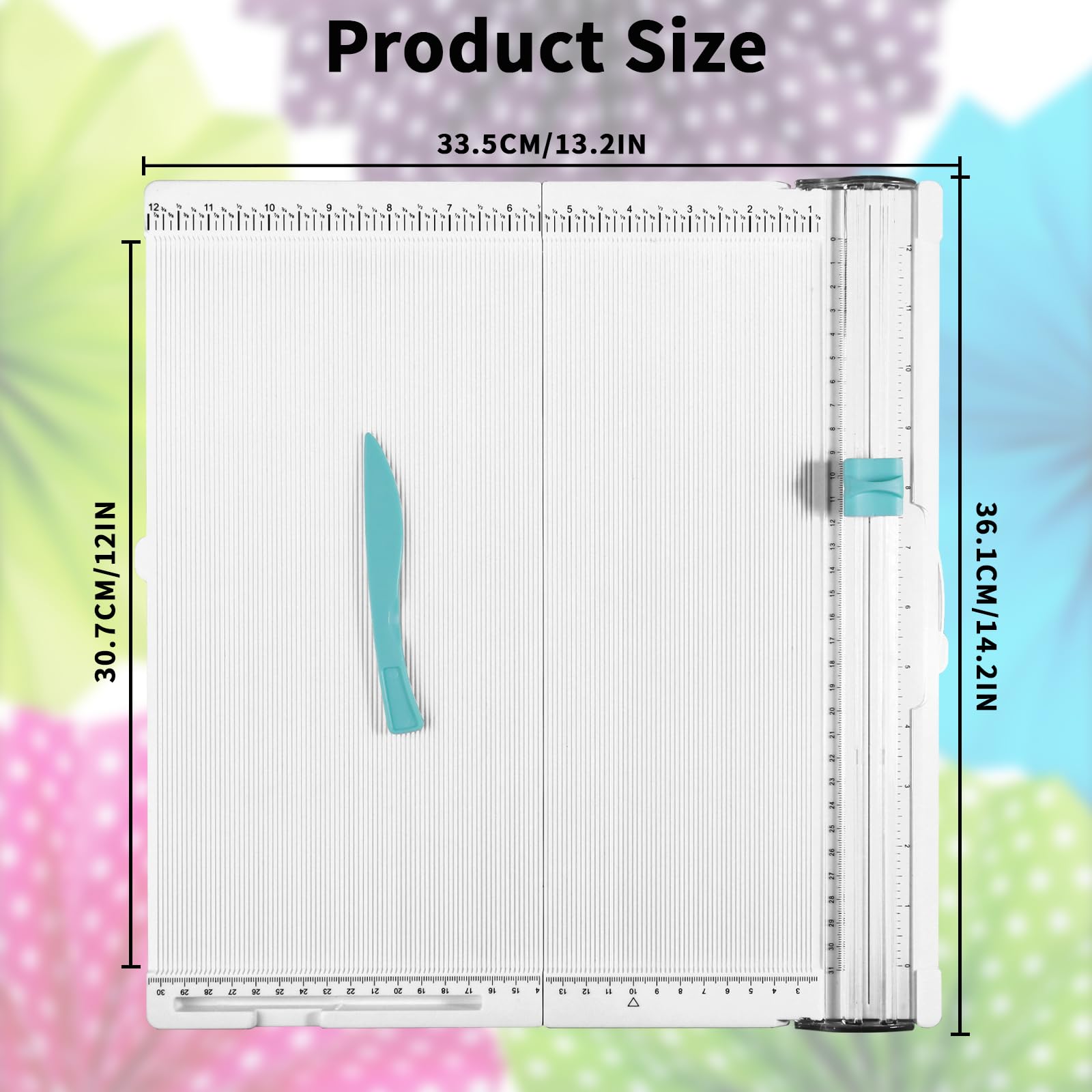Scoring Board Paper Trimmer, Includes 12x12 Inch Folding Scoring Board, Scoring Tool with Paper Folding, for Make Scrapbook, Cards, Envelope, Coupons and Photo