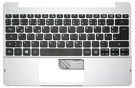 Original Acer Gehäuseoberteil mit Tastatur (deutsch) silber Aspire Switch 10 SW5-012 Serie