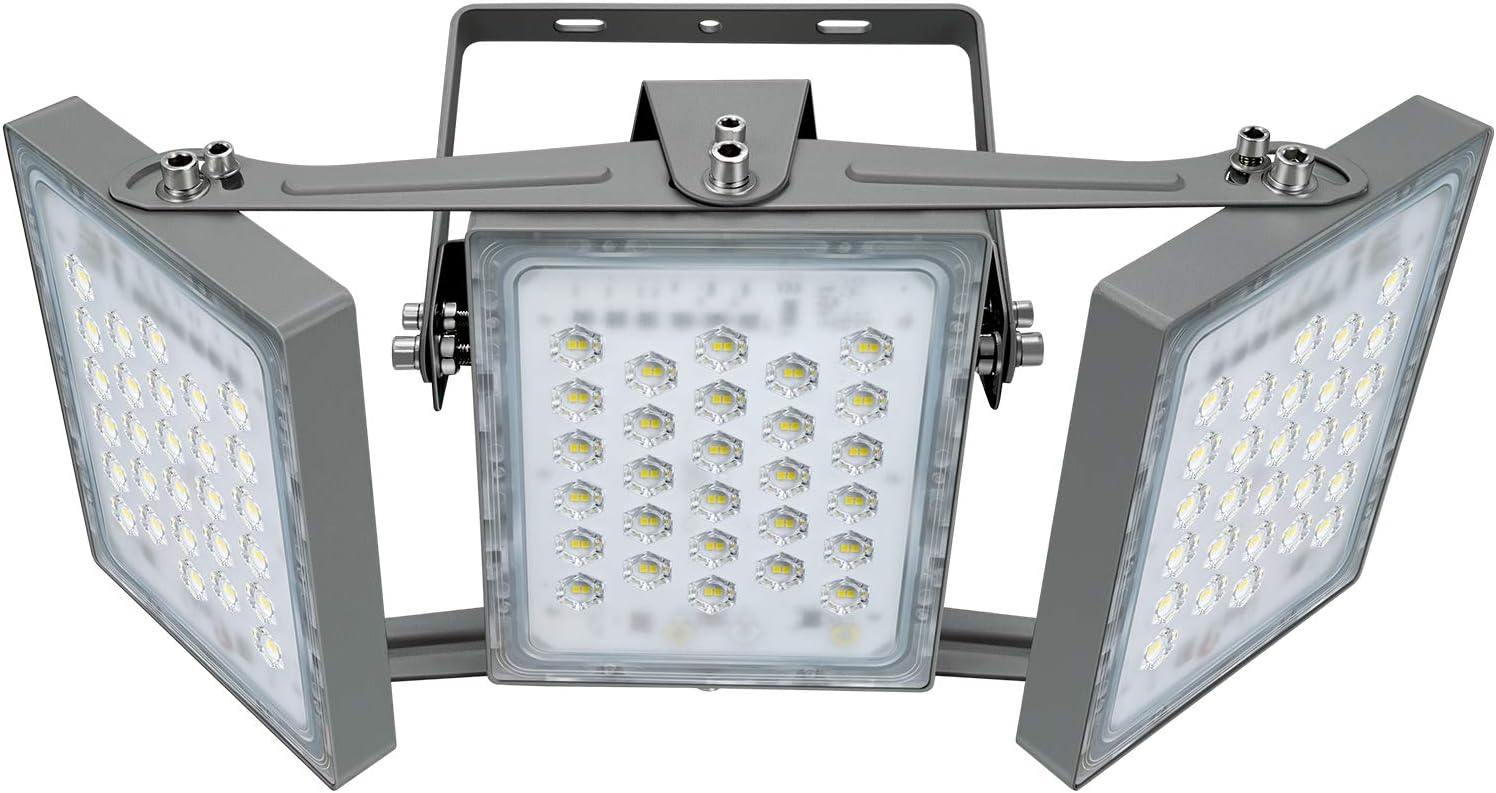 STASUN 150W LED Flood Light, 13500lm Super Bright Outdoor Security Lights with Wider Lighting Angle, 5000K Daylight, IP65 Waterproof Outside Yard Court Stadium Parking Lot Lighting Fixture: Home Improvement