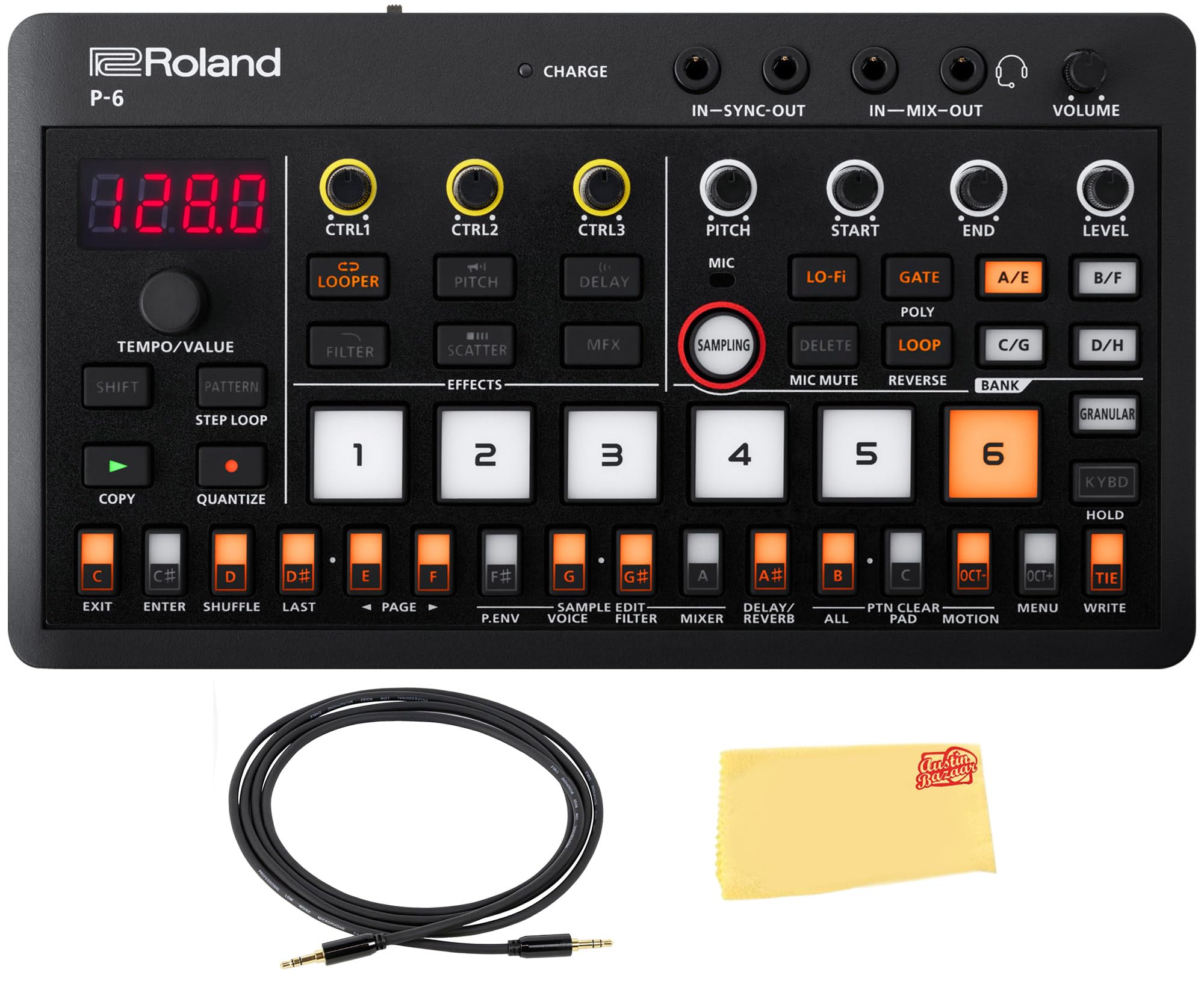 Roland AIRA Compact P-6 Creative Sampler Bundle