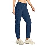 smawell Women's Waterproof Scrubs Stretch Pants