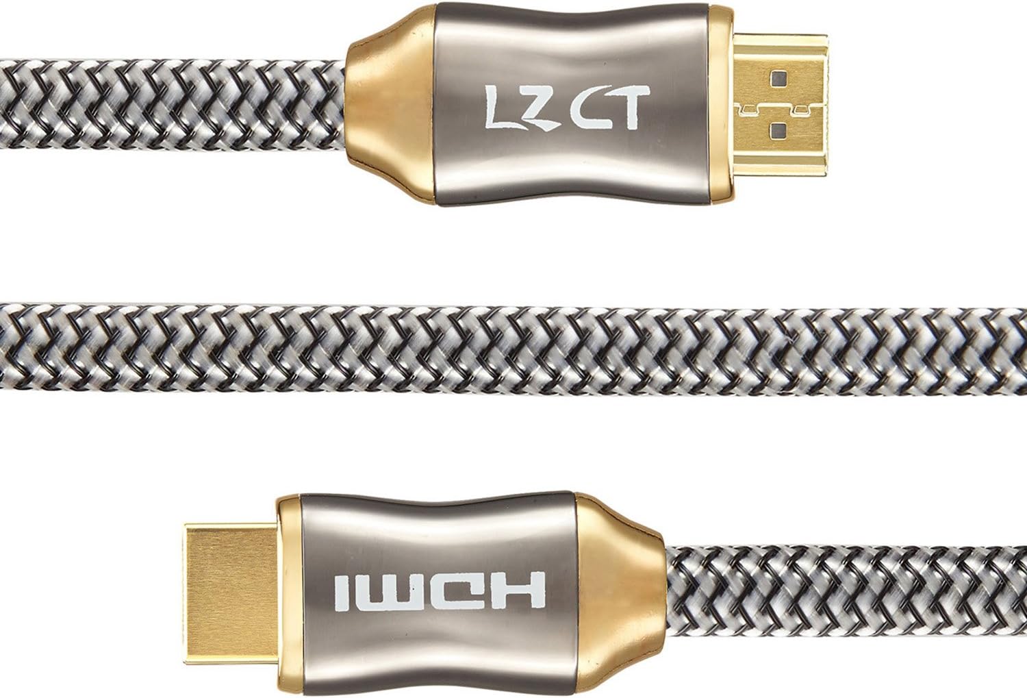 30 Feet 4K HDMI Cable 2.0 HDMI Cord V2.0 Support 4K@60Hz Ultra HD 2160P Ethernet 3D ARC with Gold-Plated Connector and Cotton Sleeve by LZCT Zn