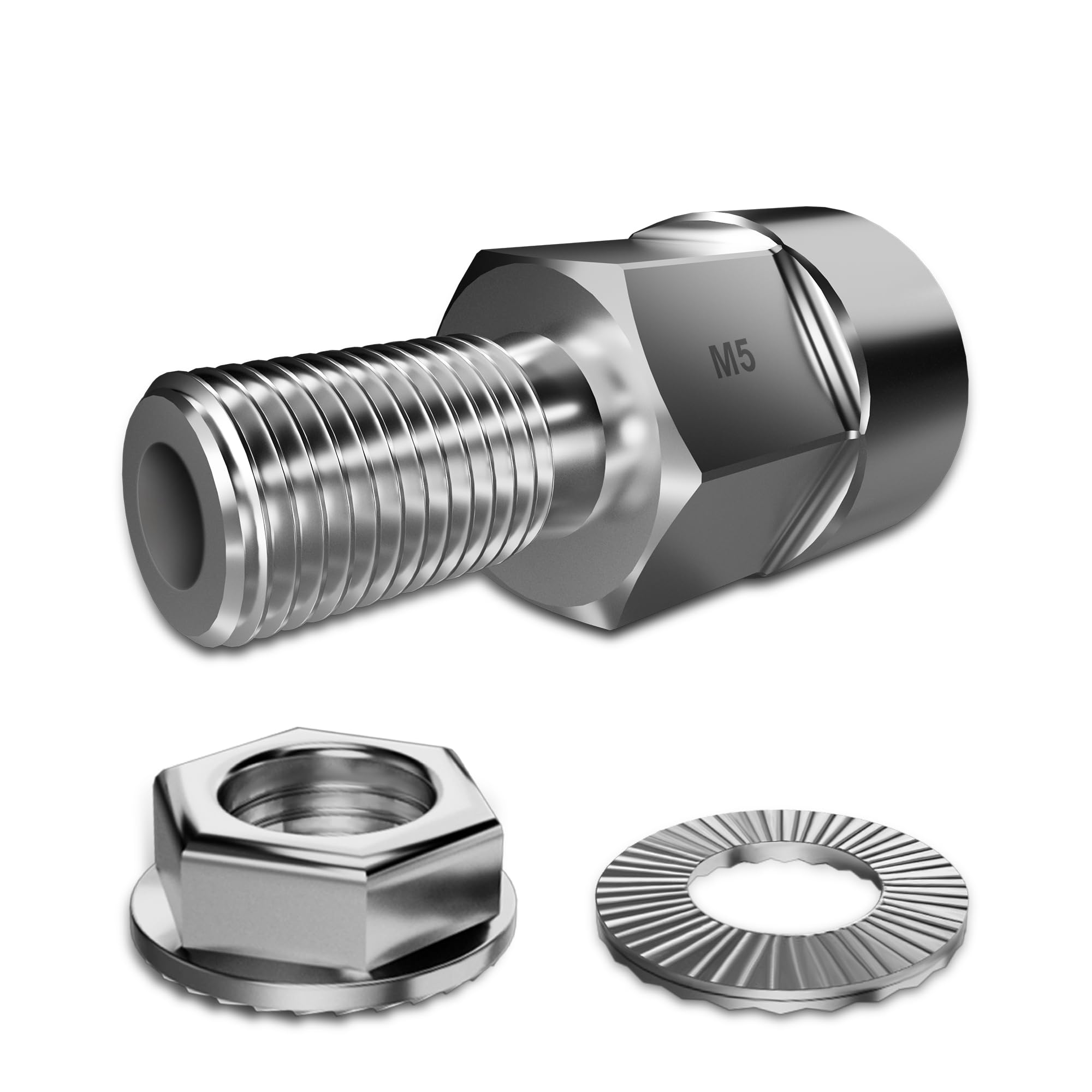 EMTB Axle Adapter M5, Universal Bicycle Axle Adapter for M5 Quick Release, Universal Bicycle Axle Adapter for Bicycle Coupling, Unisex Bicycle Axle Adapter for Trailer Adapter