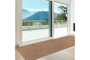 Heyroll Hallway Runner Rug, Backed Non-Slip Waterproof Runner Rugs, Custom Size Washable Outdoor Indoor Carpet Runner Rug for Floor, Entryway, Kitchen, Laundry, Balcony, Garage 2' x 6', Sand