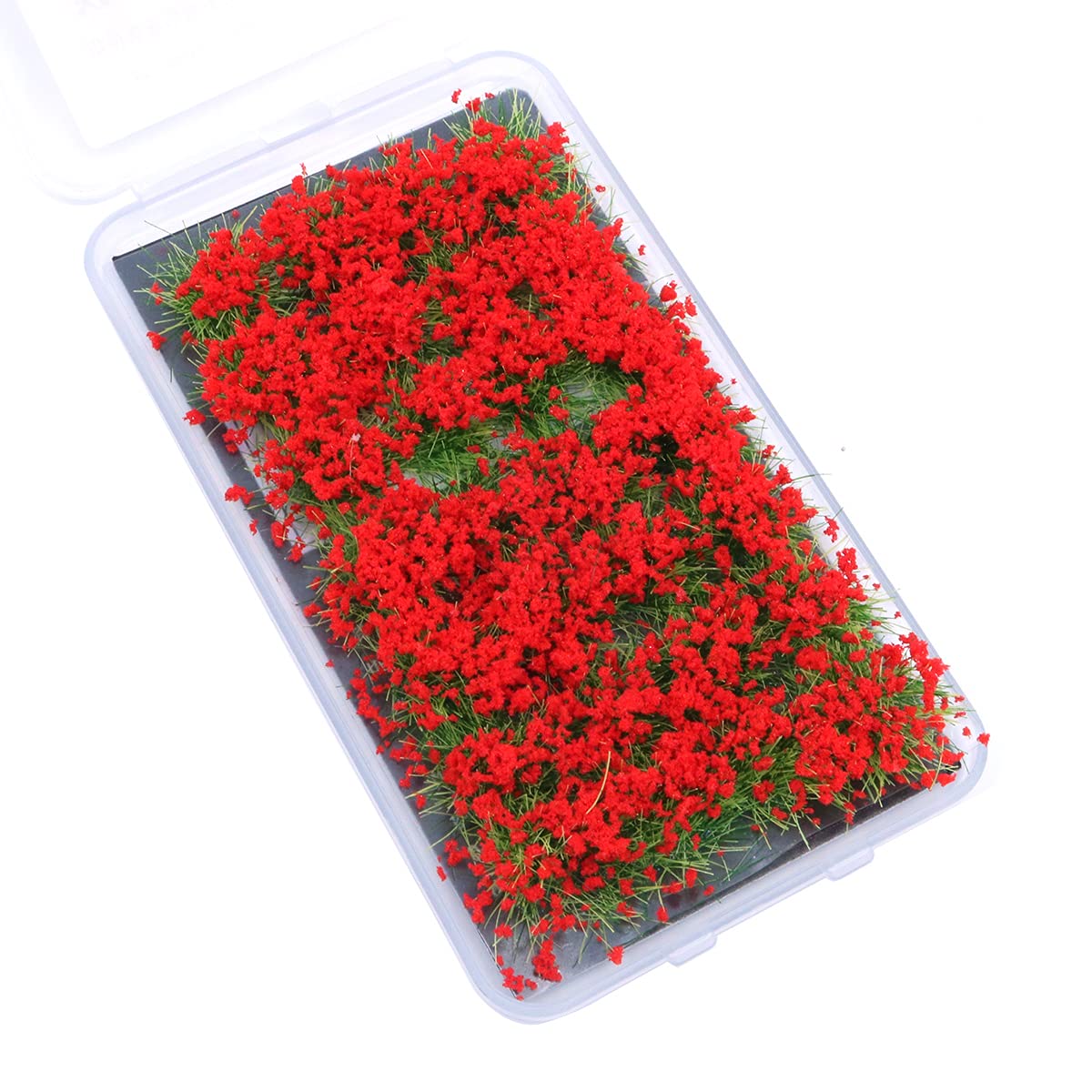 Tiardey Flower Grass Tufts Sand Table Set,Terrain Model Kit,Shrub Flower Cluster,Used for Miniature Landscapes,Sand Table Theme Models,Scenery Model - Red Shrub